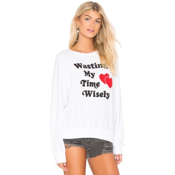 ⏰🆕 Wildfox Couture ψ Wasting Time BBJ ψ White - Picture 5 of 8